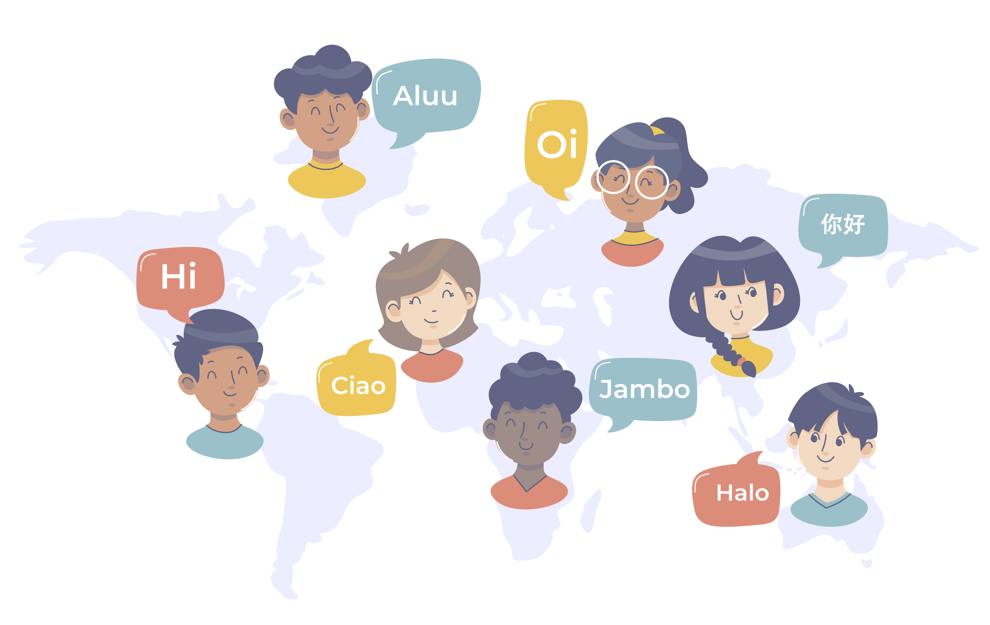 people with different languages image
